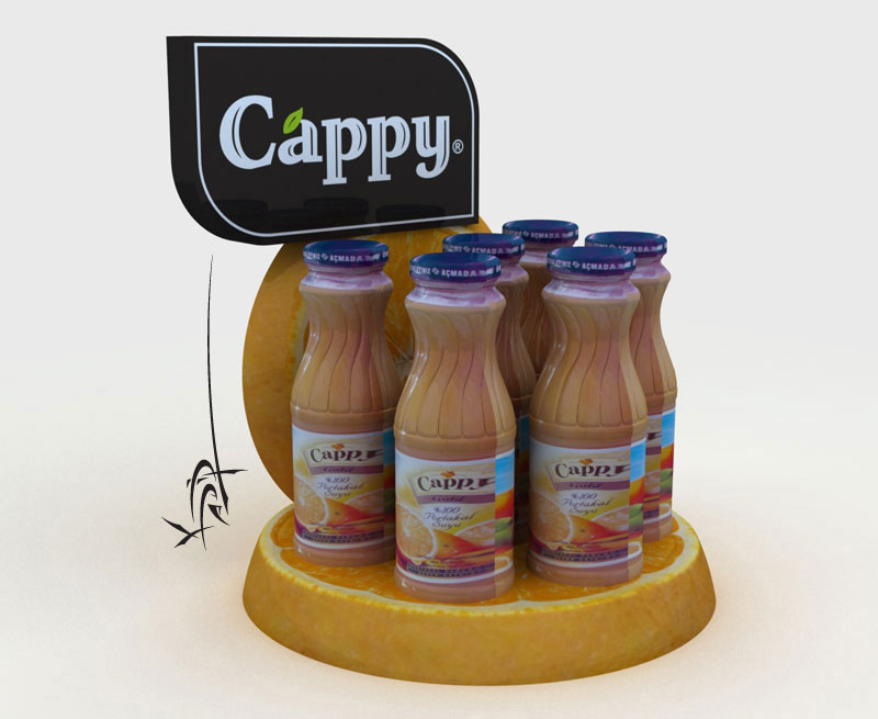 Cappy P.O.P stand design - 2008