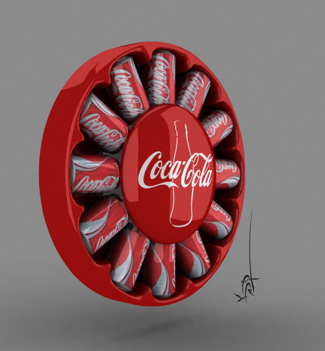 Thermoformed Cocacola Clock Design - 2008